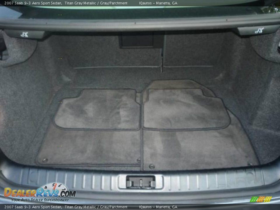 2007 Saab 9-3 Aero Sport Sedan Titan Gray Metallic / Gray/Parchment Photo #23