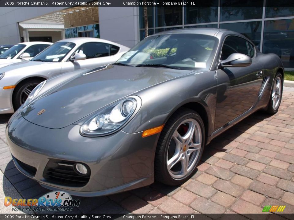 2009 Porsche Cayman S Meteor Grey Metallic / Stone Grey Photo #1