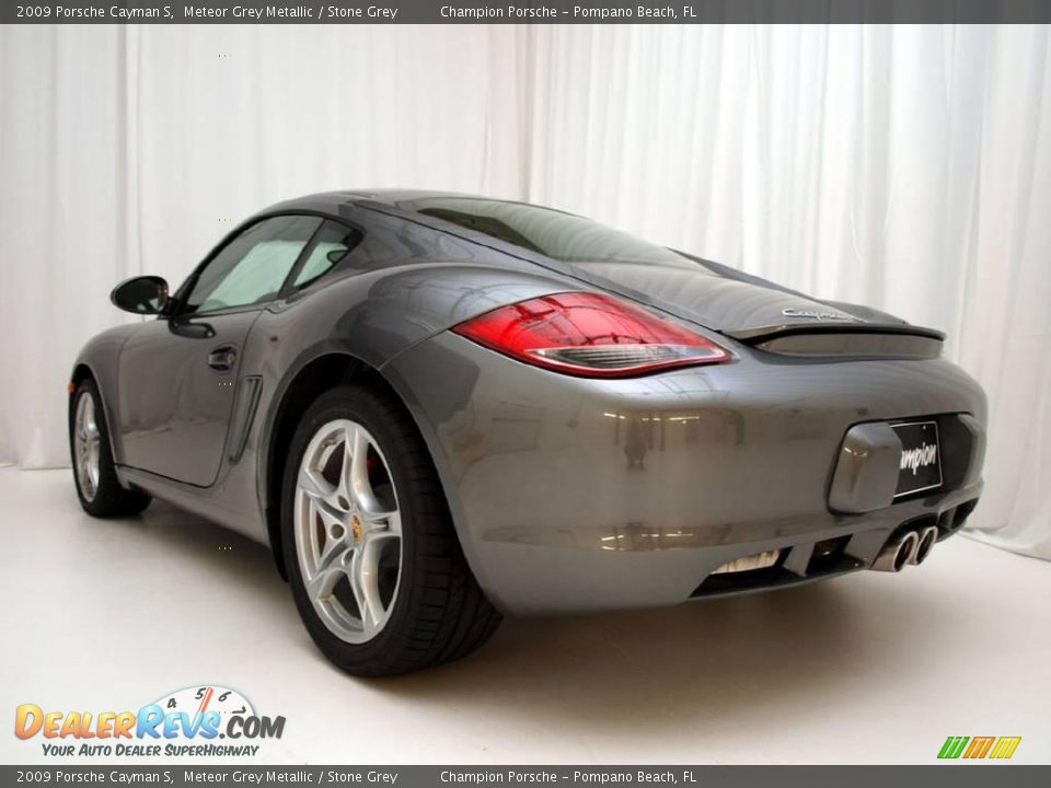 2009 Porsche Cayman S Meteor Grey Metallic / Stone Grey Photo #5