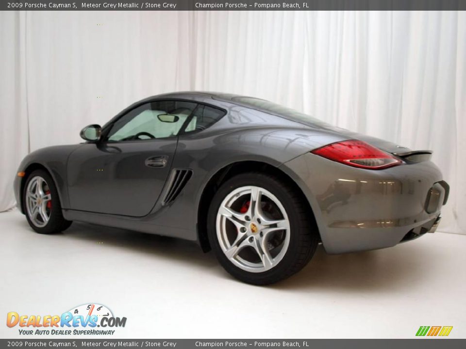 2009 Porsche Cayman S Meteor Grey Metallic / Stone Grey Photo #6