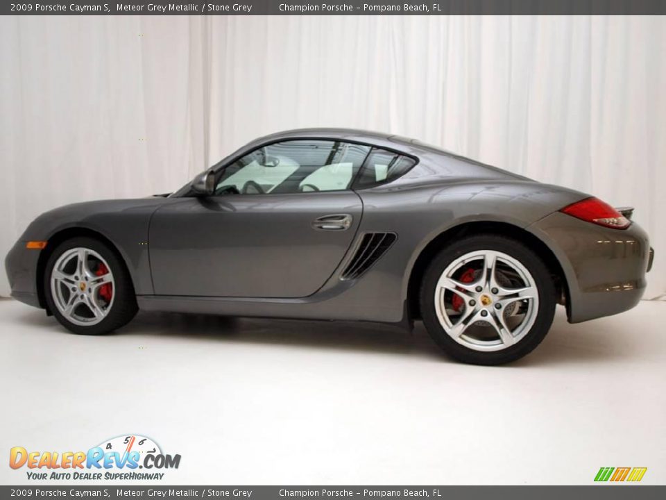 2009 Porsche Cayman S Meteor Grey Metallic / Stone Grey Photo #7