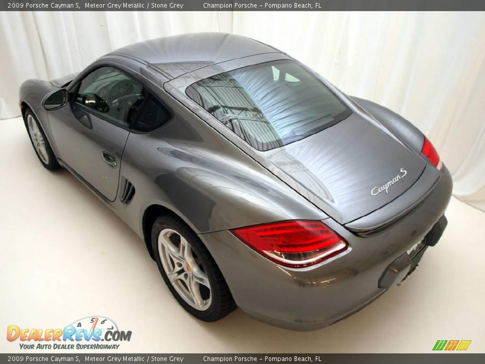 2009 Porsche Cayman S Meteor Grey Metallic / Stone Grey Photo #15