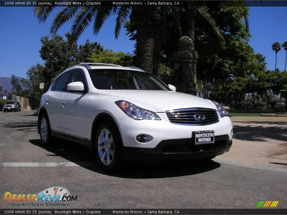 2008 Infiniti EX 35 Journey Moonlight White / Graphite Photo #1