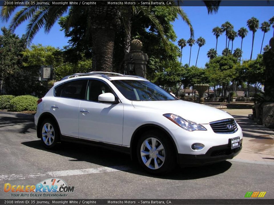 2008 Infiniti EX 35 Journey Moonlight White / Graphite Photo #2