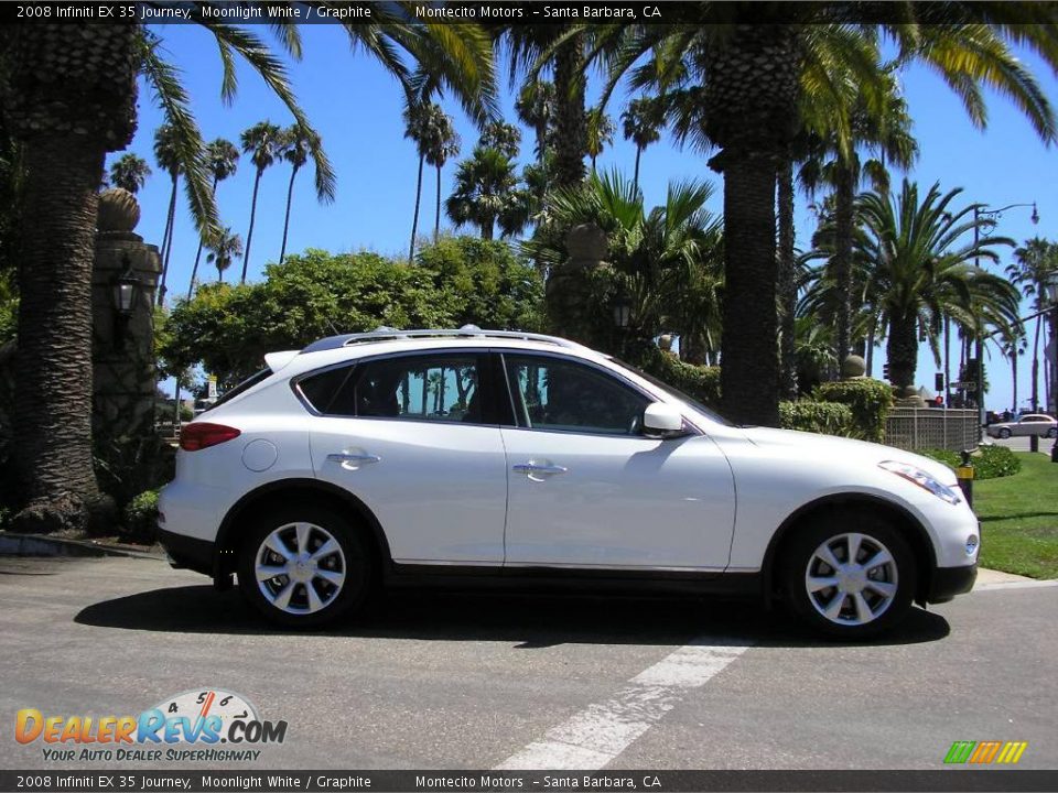 2008 Infiniti EX 35 Journey Moonlight White / Graphite Photo #3