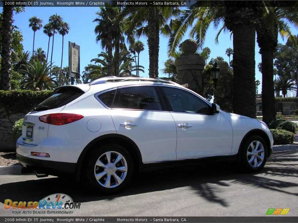 2008 Infiniti EX 35 Journey Moonlight White / Graphite Photo #5