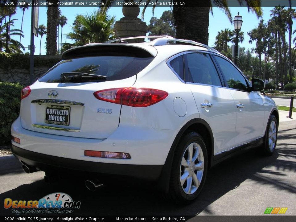 2008 Infiniti EX 35 Journey Moonlight White / Graphite Photo #6