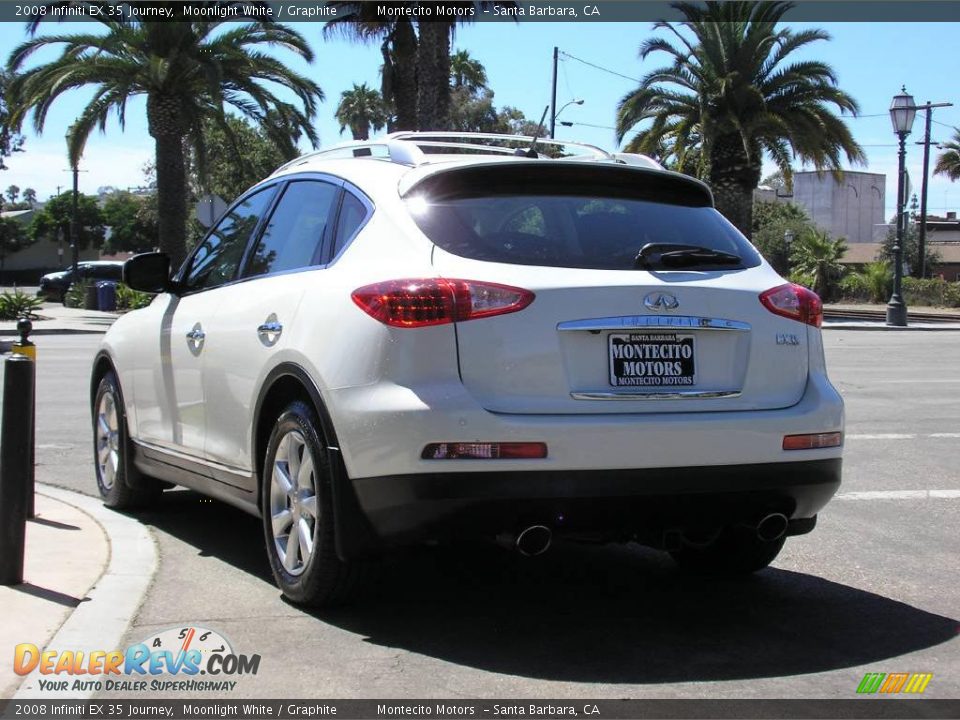 2008 Infiniti EX 35 Journey Moonlight White / Graphite Photo #7
