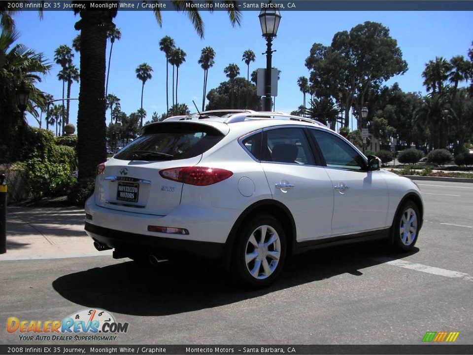 2008 Infiniti EX 35 Journey Moonlight White / Graphite Photo #8