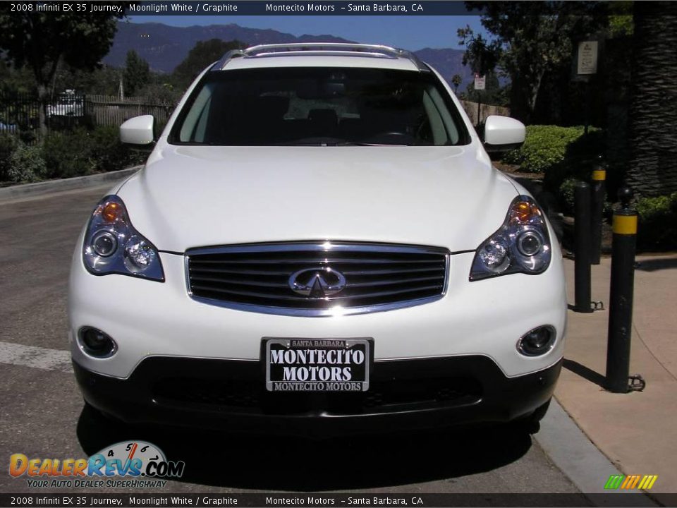 2008 Infiniti EX 35 Journey Moonlight White / Graphite Photo #10