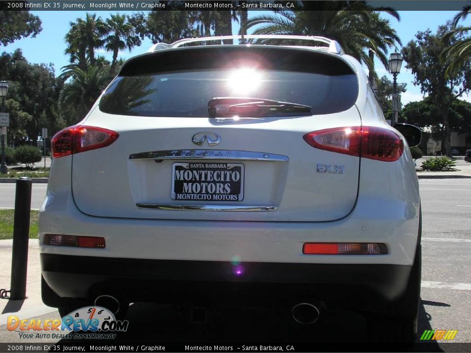 2008 Infiniti EX 35 Journey Moonlight White / Graphite Photo #11