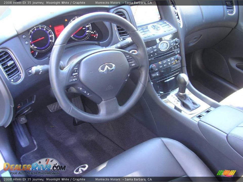 2008 Infiniti EX 35 Journey Moonlight White / Graphite Photo #13