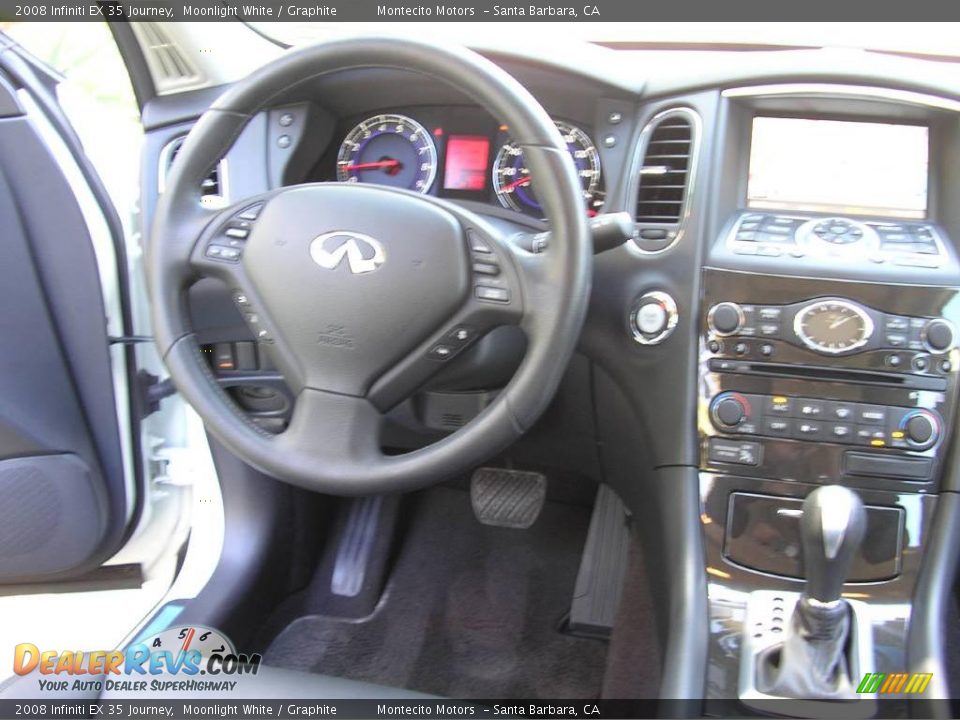 2008 Infiniti EX 35 Journey Moonlight White / Graphite Photo #17
