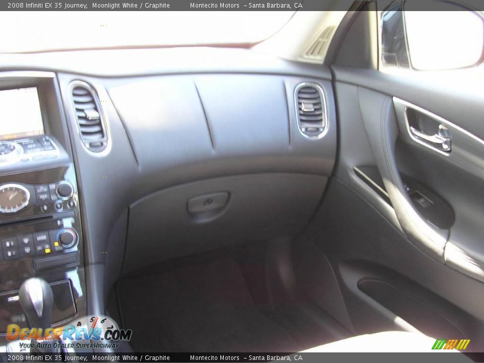 2008 Infiniti EX 35 Journey Moonlight White / Graphite Photo #21