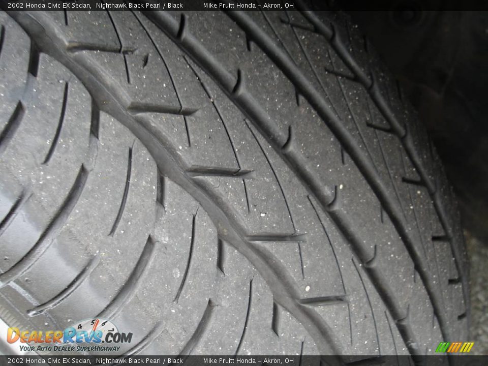 2002 Honda Civic EX Sedan Nighthawk Black Pearl / Black Photo #10