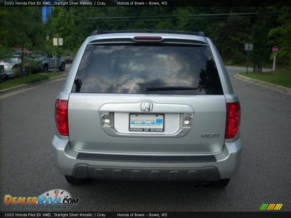 2003 Honda Pilot EX 4WD Starlight Silver Metallic / Gray Photo #4