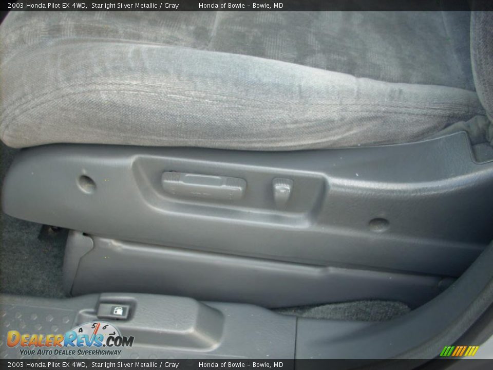2003 Honda Pilot EX 4WD Starlight Silver Metallic / Gray Photo #12