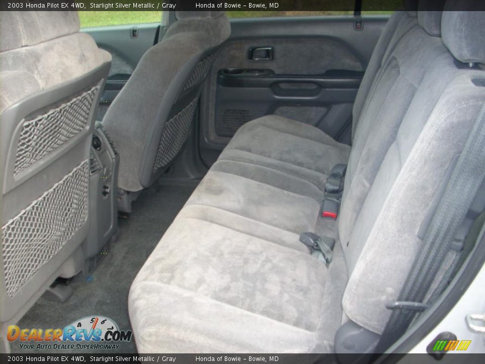 2003 Honda Pilot EX 4WD Starlight Silver Metallic / Gray Photo #13