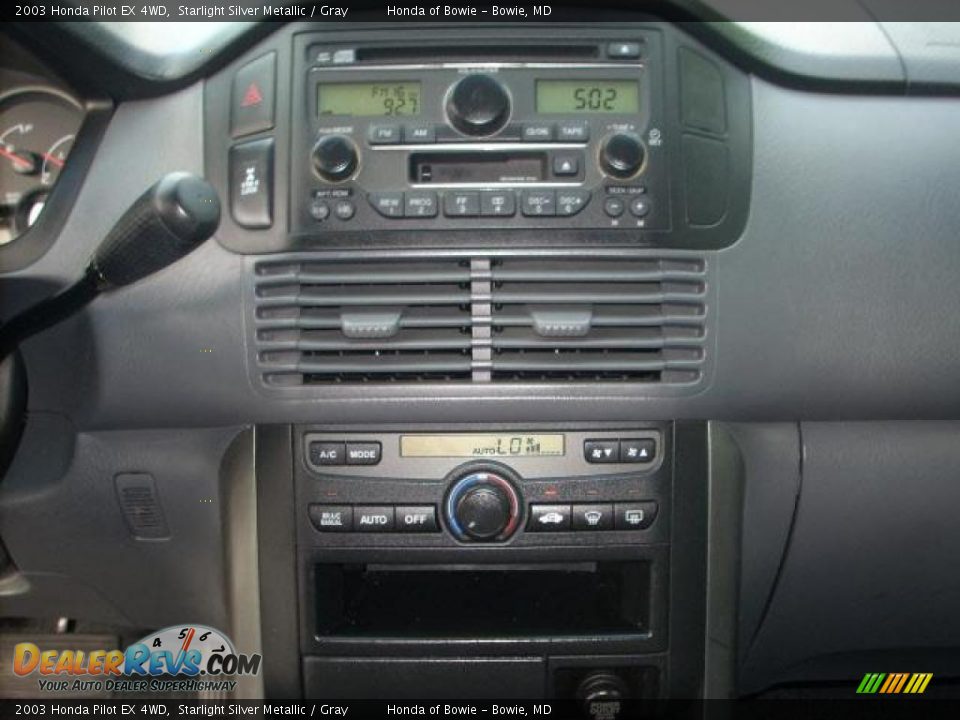2003 Honda Pilot EX 4WD Starlight Silver Metallic / Gray Photo #15