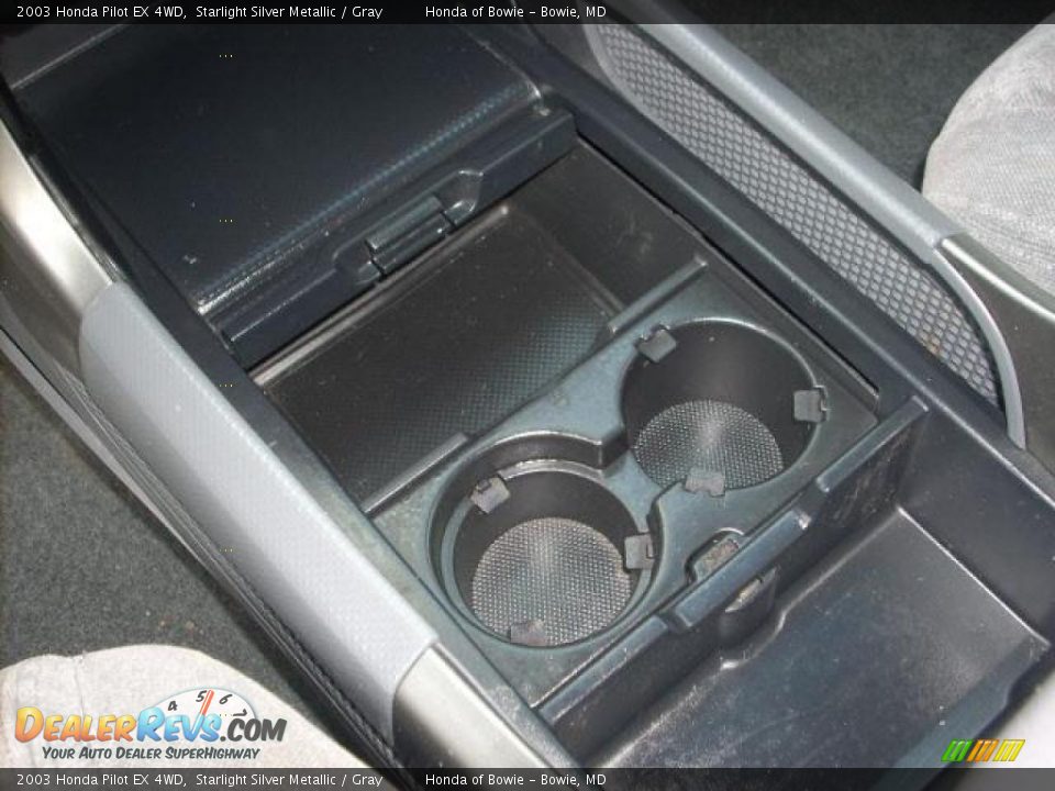 2003 Honda Pilot EX 4WD Starlight Silver Metallic / Gray Photo #16
