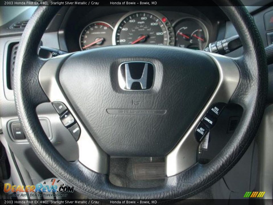 2003 Honda Pilot EX 4WD Starlight Silver Metallic / Gray Photo #17