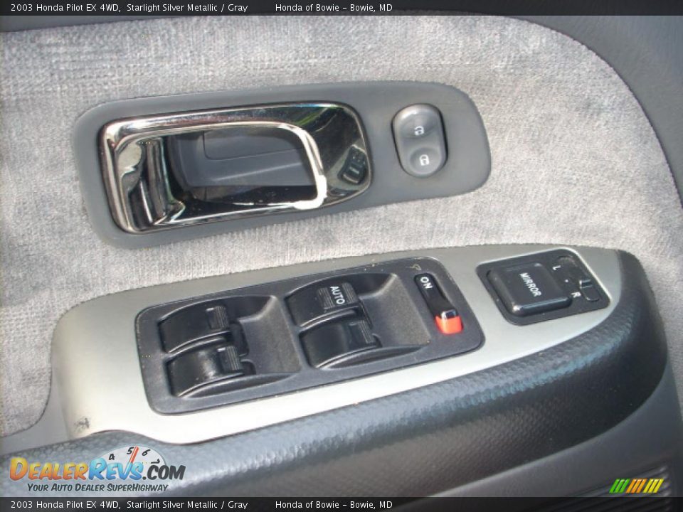 2003 Honda Pilot EX 4WD Starlight Silver Metallic / Gray Photo #18