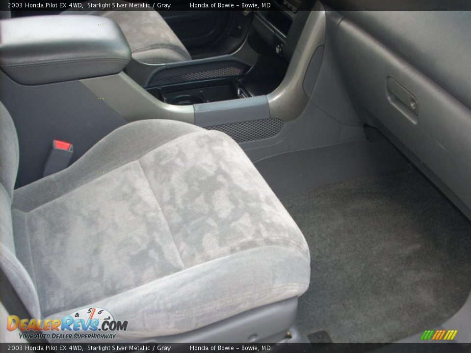 2003 Honda Pilot EX 4WD Starlight Silver Metallic / Gray Photo #19
