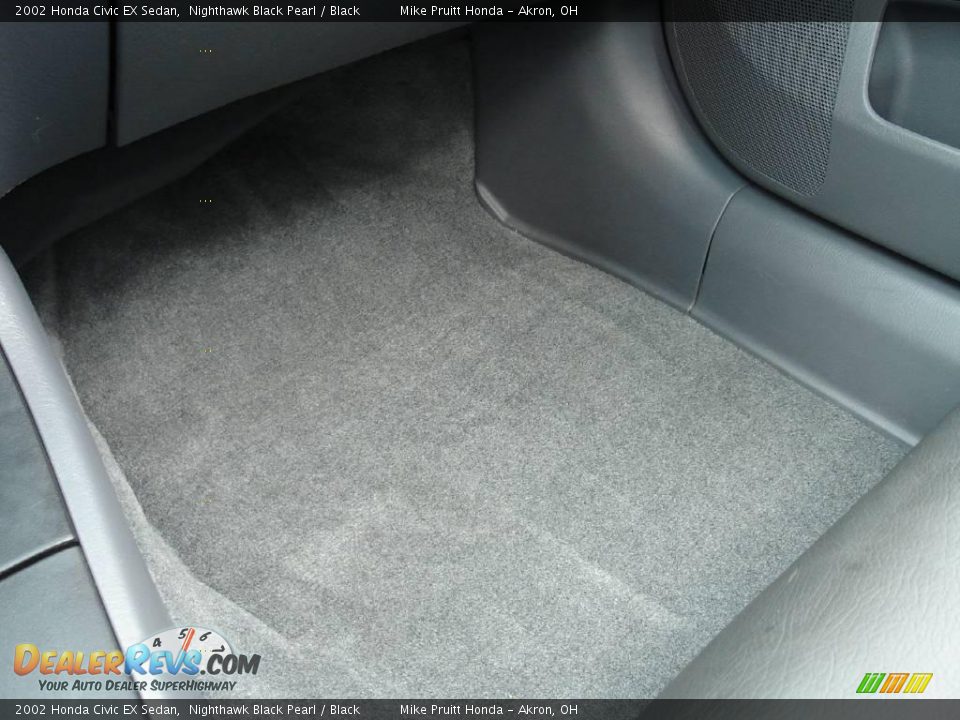 2002 Honda Civic EX Sedan Nighthawk Black Pearl / Black Photo #29