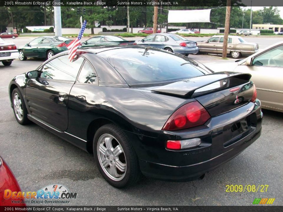 2001 Mitsubishi Eclipse GT Coupe Kalapana Black / Beige Photo #3