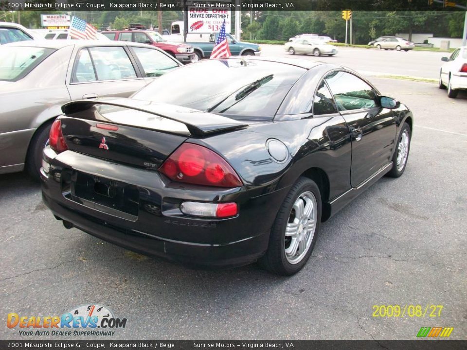 2001 Mitsubishi Eclipse GT Coupe Kalapana Black / Beige Photo #4