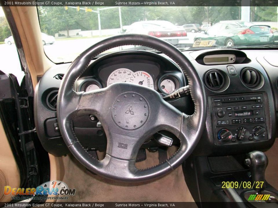 2001 Mitsubishi Eclipse GT Coupe Kalapana Black / Beige Photo #6