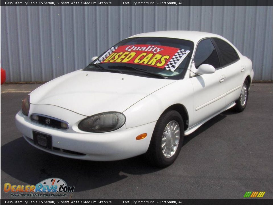1999 Mercury Sable GS Sedan Vibrant White / Medium Graphite Photo #1