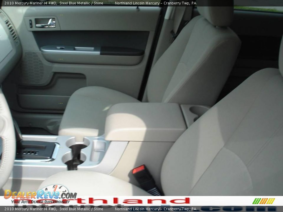 2010 Mercury Mariner I4 4WD Steel Blue Metallic / Stone Photo #8