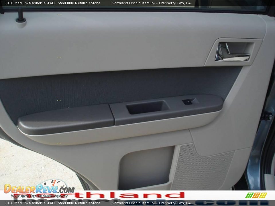 2010 Mercury Mariner I4 4WD Steel Blue Metallic / Stone Photo #10