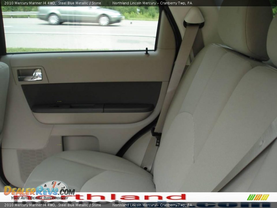 2010 Mercury Mariner I4 4WD Steel Blue Metallic / Stone Photo #12