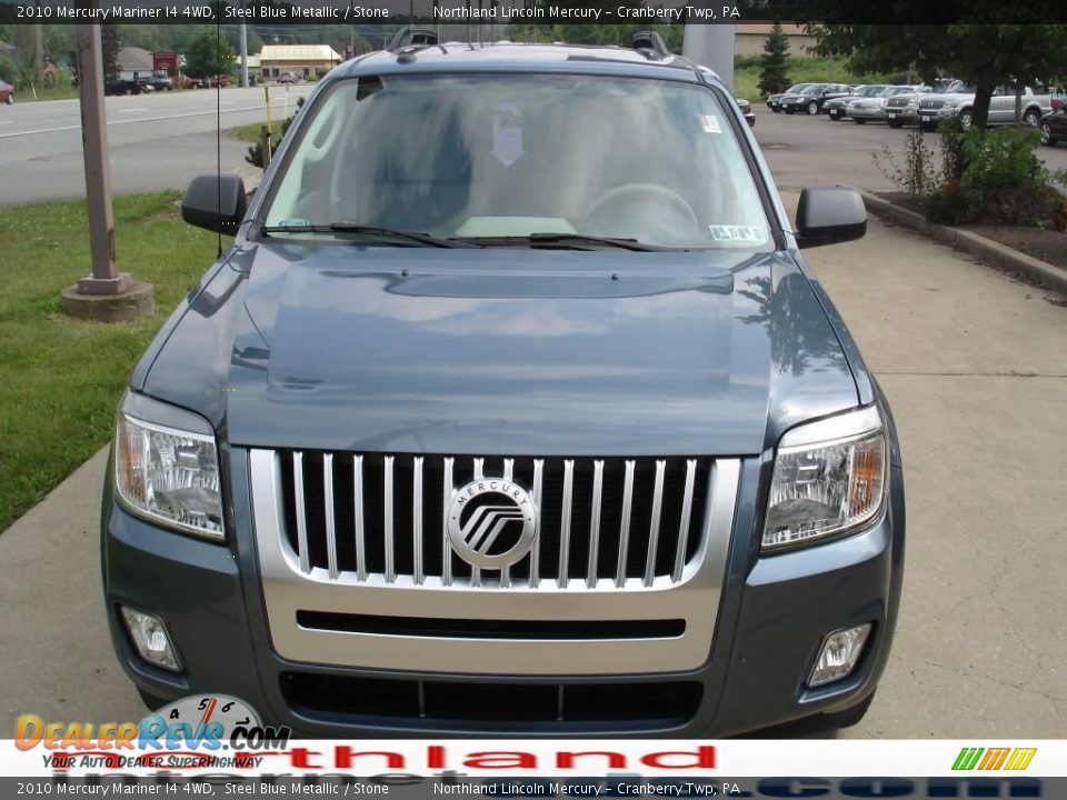 2010 Mercury Mariner I4 4WD Steel Blue Metallic / Stone Photo #15