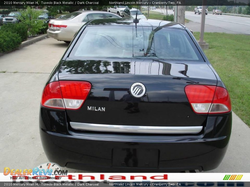 2010 Mercury Milan I4 Tuxedo Black Metallic / Dark Charcoal Photo #3