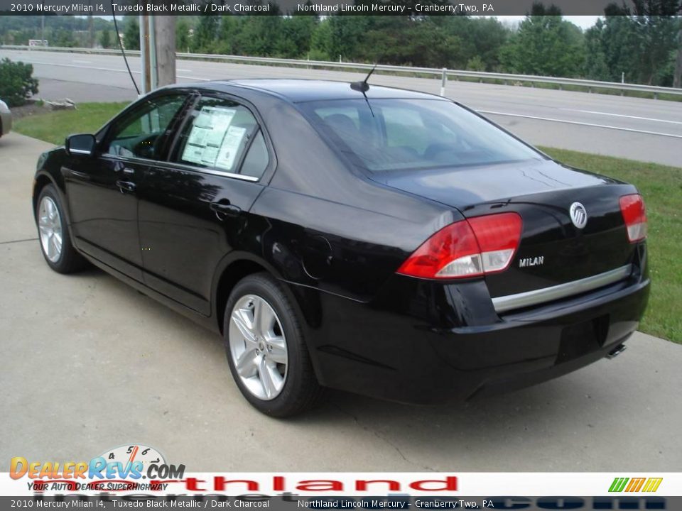 2010 Mercury Milan I4 Tuxedo Black Metallic / Dark Charcoal Photo #4
