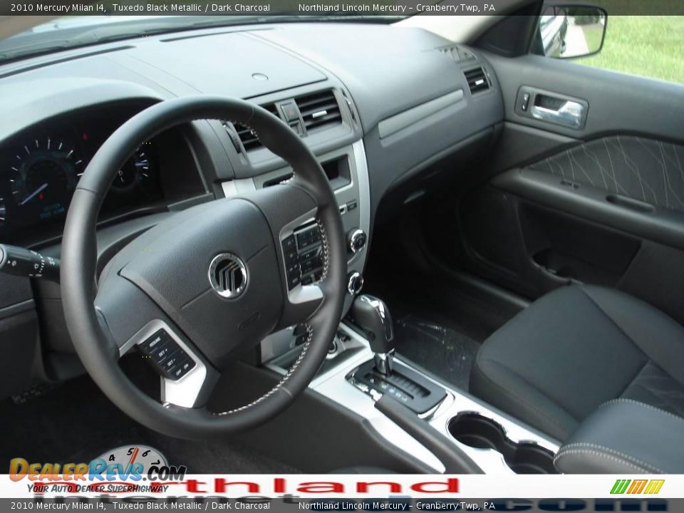 2010 Mercury Milan I4 Tuxedo Black Metallic / Dark Charcoal Photo #7