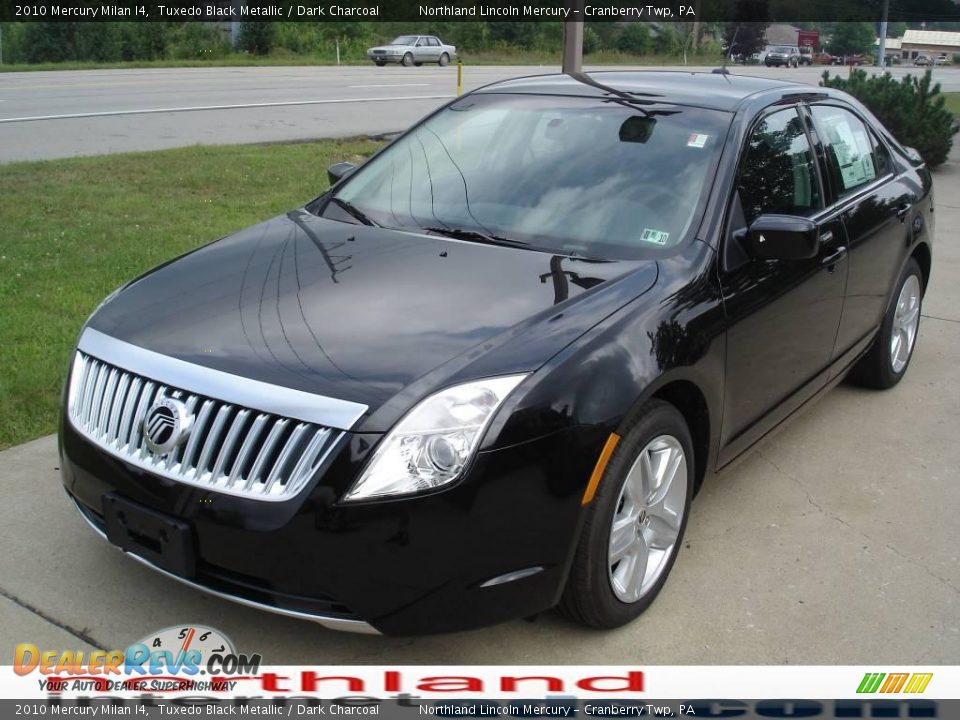 2010 Mercury Milan I4 Tuxedo Black Metallic / Dark Charcoal Photo #14