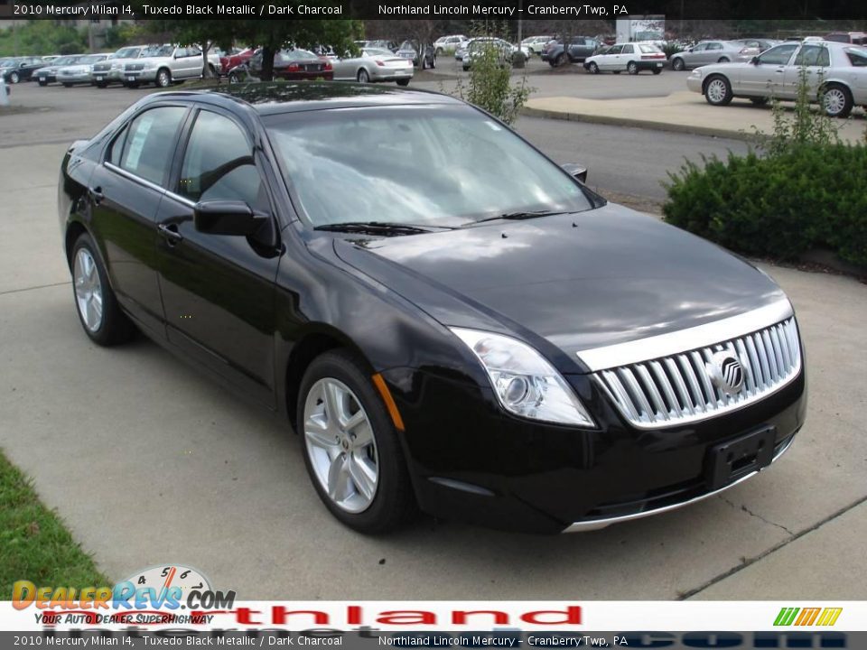2010 Mercury Milan I4 Tuxedo Black Metallic / Dark Charcoal Photo #16