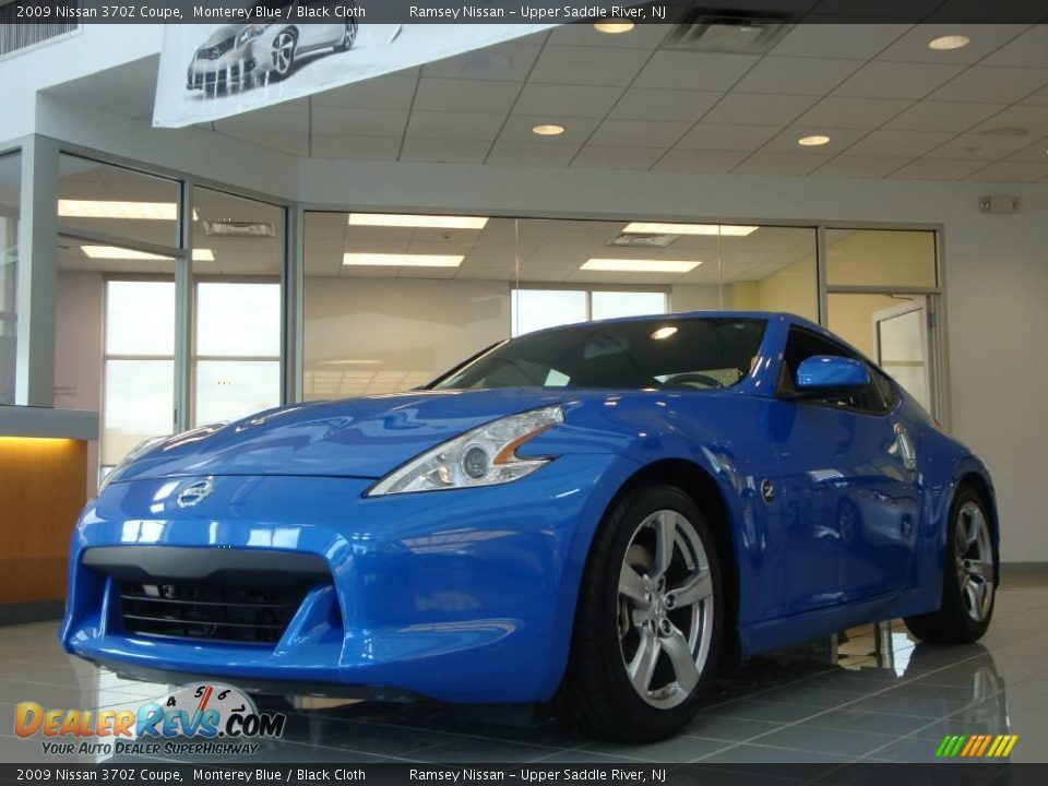 2009 Nissan 370Z Coupe Monterey Blue / Black Cloth Photo #1