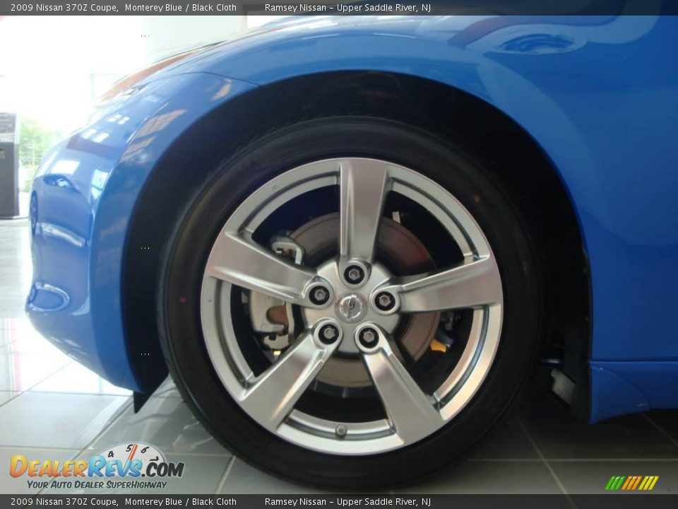 2009 Nissan 370Z Coupe Monterey Blue / Black Cloth Photo #23