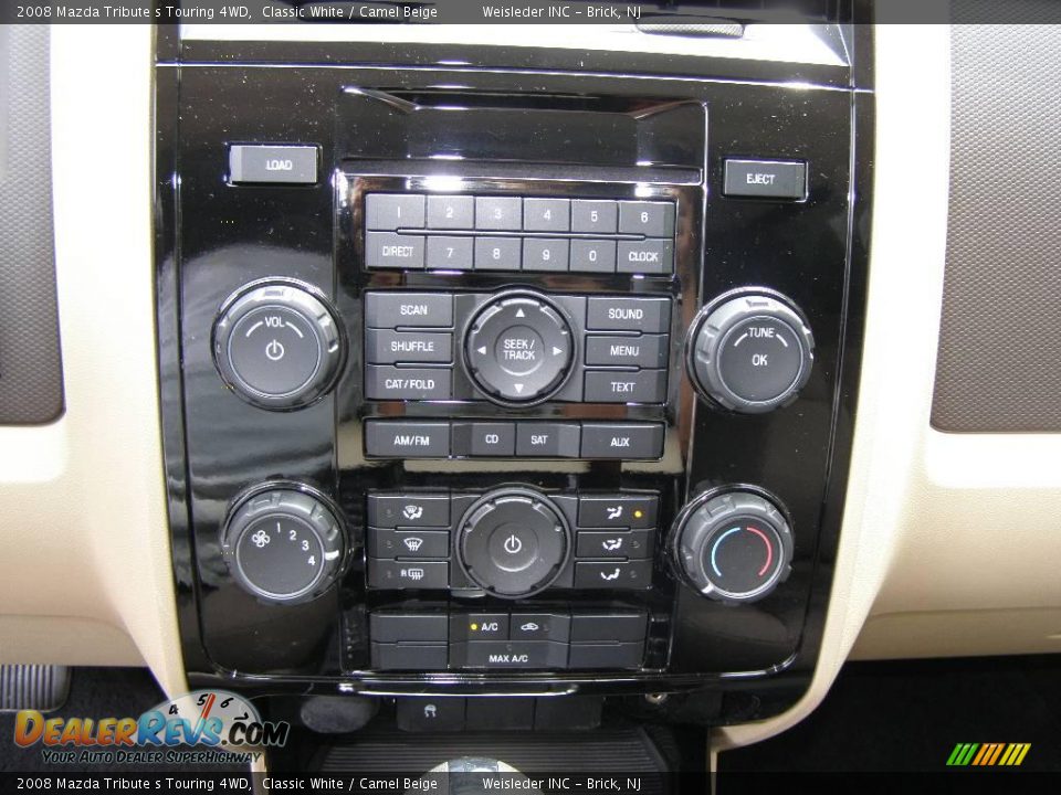 2008 Mazda Tribute s Touring 4WD Classic White / Camel Beige Photo #16