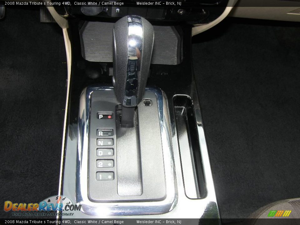 2008 Mazda Tribute s Touring 4WD Classic White / Camel Beige Photo #17