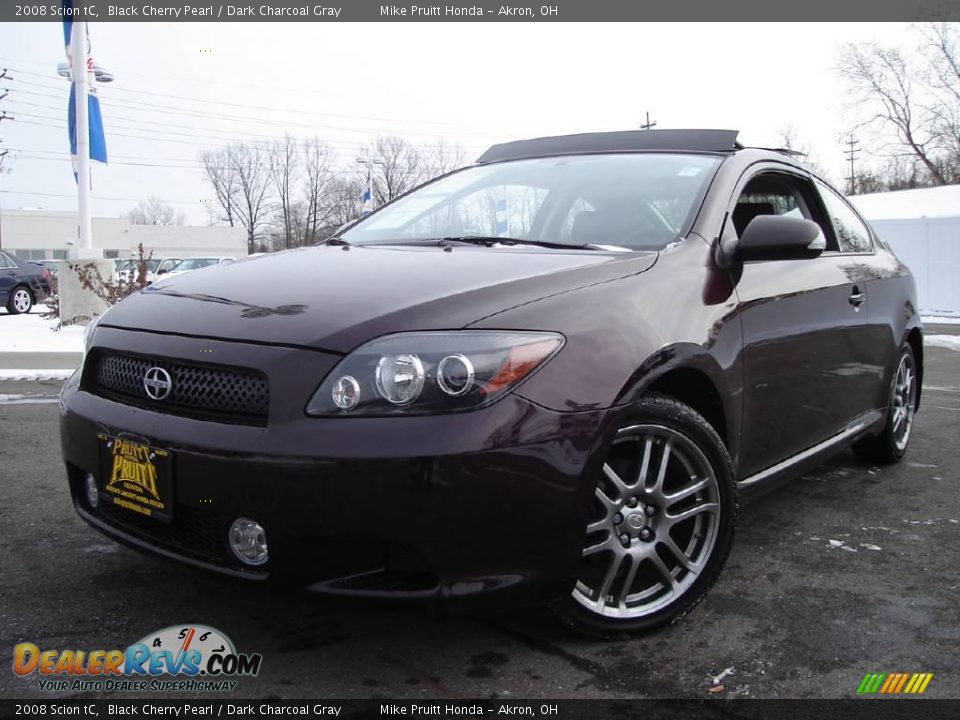 2008 Scion tC Black Cherry Pearl / Dark Charcoal Gray Photo #1