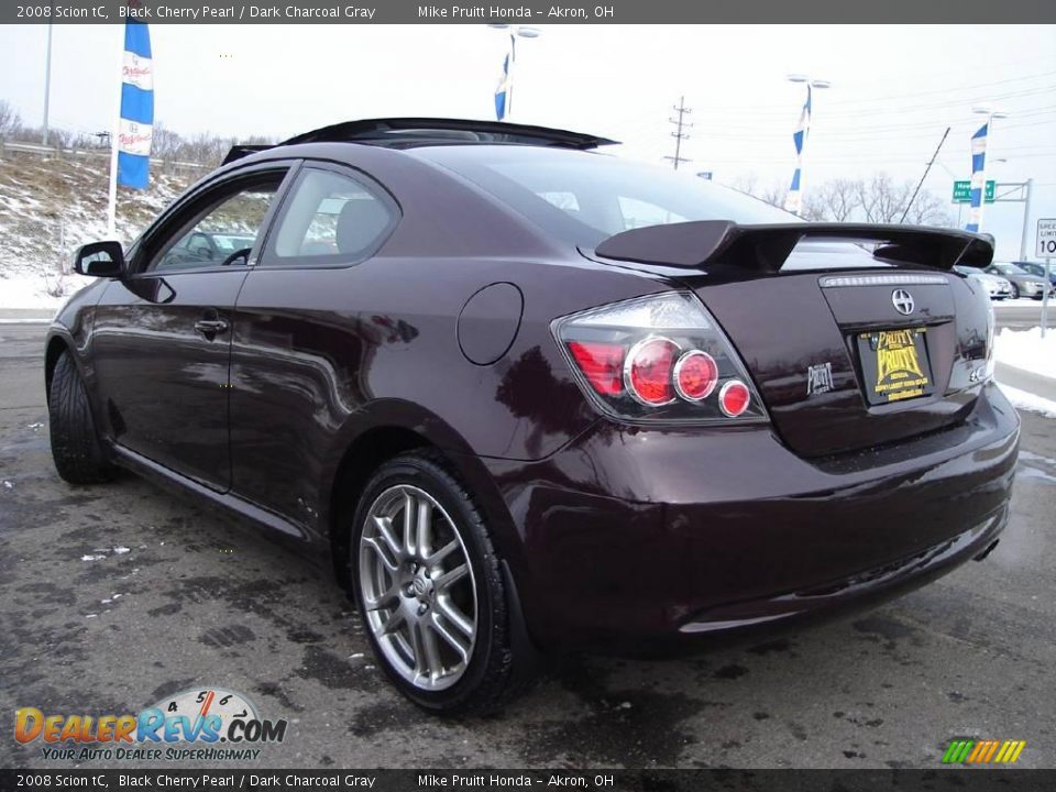 2008 Scion tC Black Cherry Pearl / Dark Charcoal Gray Photo #3