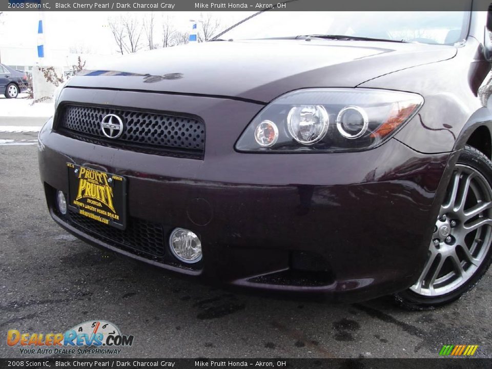 2008 Scion tC Black Cherry Pearl / Dark Charcoal Gray Photo #9