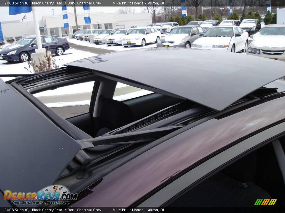 2008 Scion tC Black Cherry Pearl / Dark Charcoal Gray Photo #10
