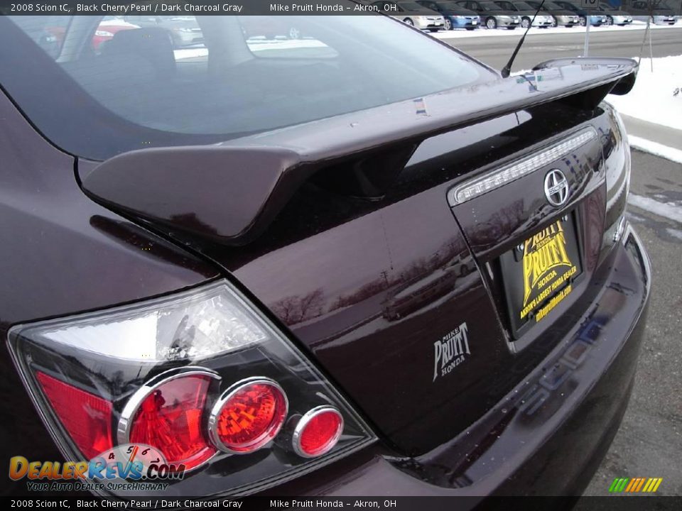 2008 Scion tC Black Cherry Pearl / Dark Charcoal Gray Photo #13